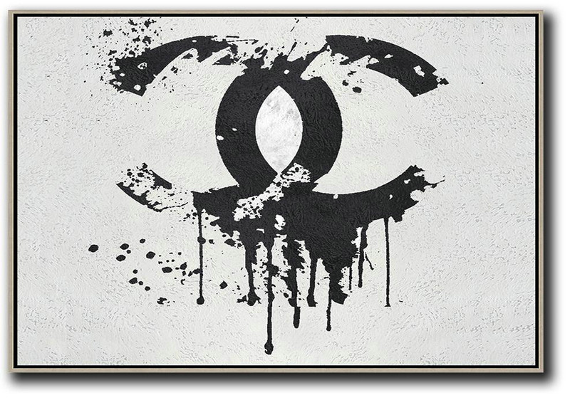 Giant Wall Decor,Oversized Horizontal Minimal Art On Canvas - Wall Art Ideas For Living Room